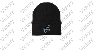 Solid Black flip beanie