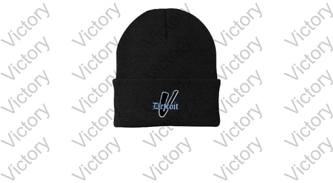 Solid Black flip beanie