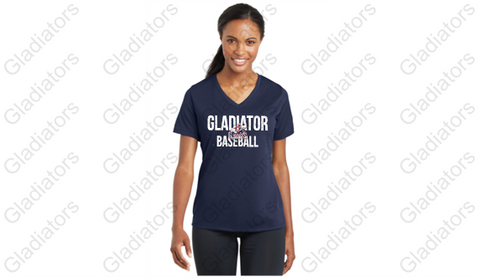 Gladiator Ladies V-Neck Dri Fit shirt